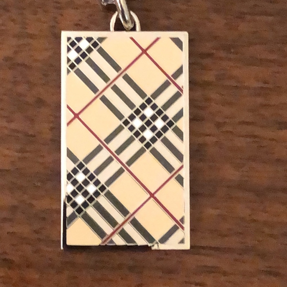 Burberry Plaid Rectangular Keychain - Picture 6 of 7